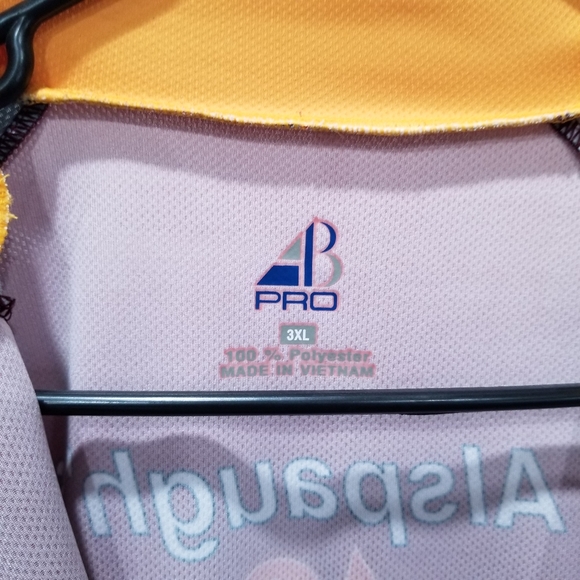 AB Pro Bike Cycling Jersey Zip Front 3 Pouches Short Sleeve Size 3XL - Picture 2 of 8